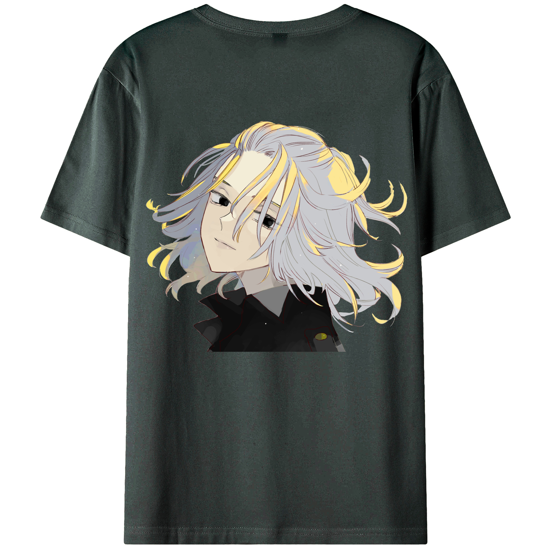 （画像用） 東京リベンジャーズ Tokyo Revengers 綿100％ メンズ半袖Tシャツ（バックプリント） 通気性